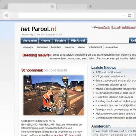Publisher past work - Het Parool