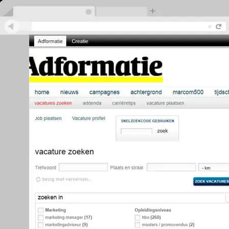 Publisher past work - Adformatie