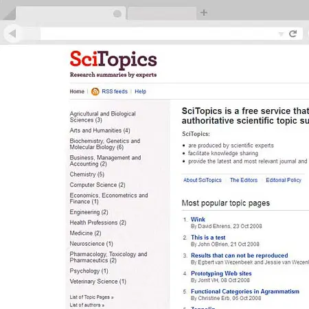 Publisher past work - Elsevier